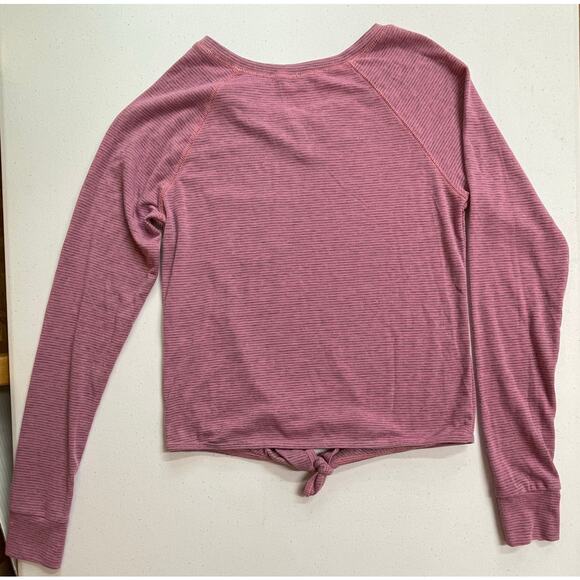 Womens Large Poof Pink and Gray Long Sleeve Shirt - Picture 2 of 8